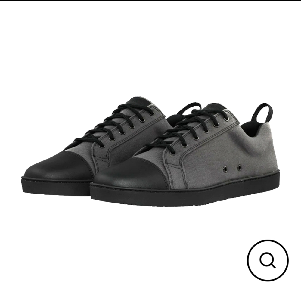 New in box Woobies Mod 1 Shoes Mens Canvas‎ Cemento Gray Lo Top Lace Up